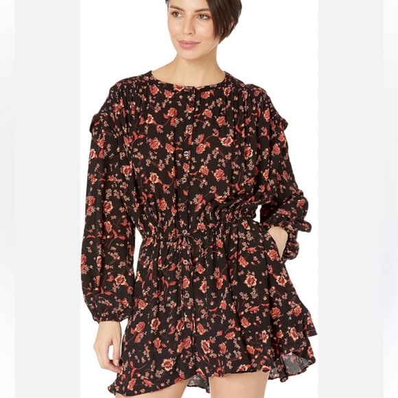 Free People Flower Fields Long Sleeve Boho - Picture 5 of 9